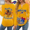 Chicago Bears Thanksgiving Turkey And Touchdowns Long Sleeve Shirt
