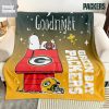 Indianapolis Colts Snoopy Goodnight Blanket Quilt