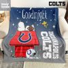 Green Bay Packers Snoopy Goodnight Blanket Quilt