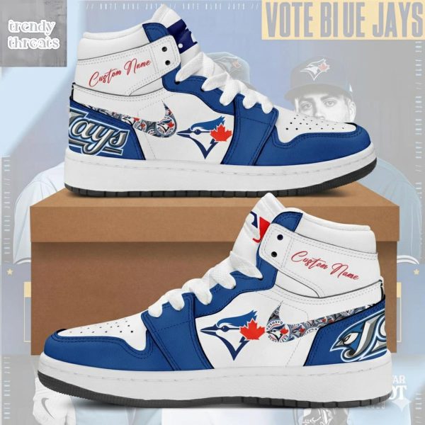 Toronto Blue Jays 2025 World Series Champions Air Jordan 1 Shoes