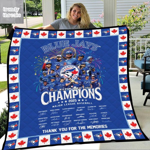 Toronto Blue Jays World Series 2025 Champions Blanket Quilt