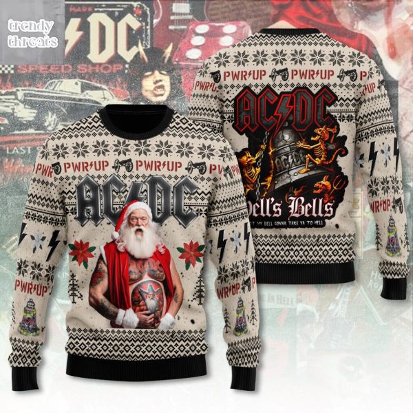 ACDC PWR UP Hell’s Bells Ugly Sweater