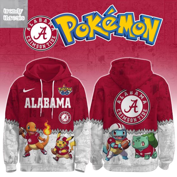 Alabama Crimson Tide x Pokemon Legends Hoodie Shirt
