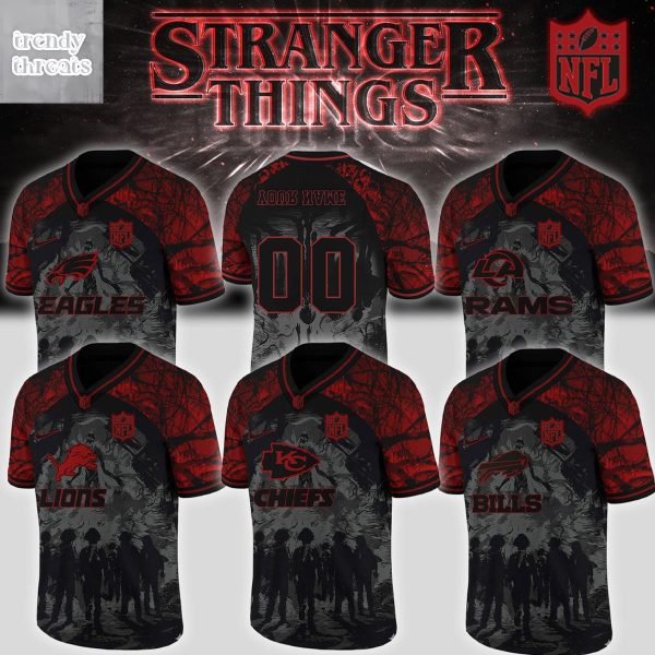 All Team NFL x Stranger Things Upside Down Jersey