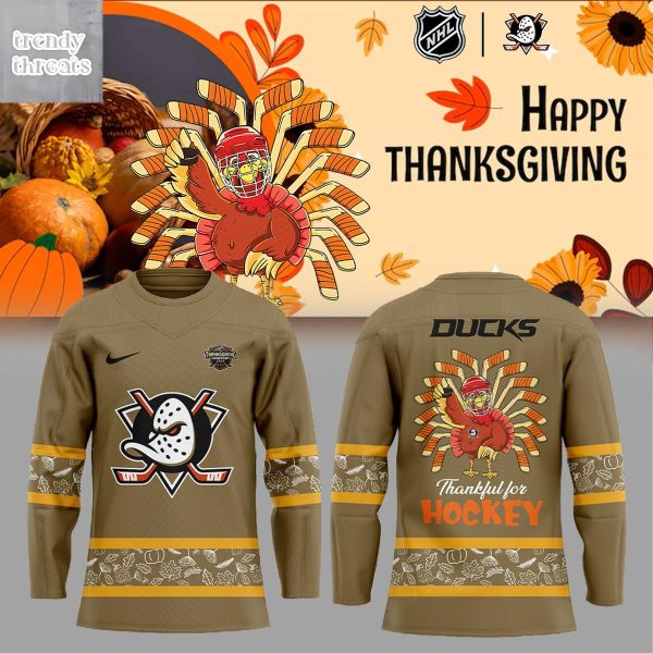 Anaheim Ducks Happy Thanksgiving 2025 Jersey