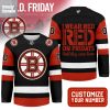 Boston Bruins Red Friday Hockey Jersey