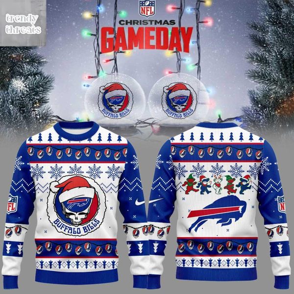 Buffalo Bills Grateful Dead Christmas Game Day Ugly Sweater