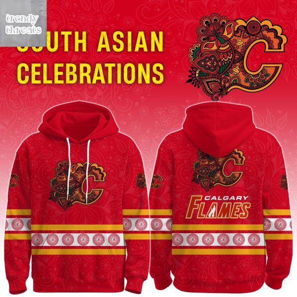 Caglary Flames South Asian Celebration Hoodie Shirt