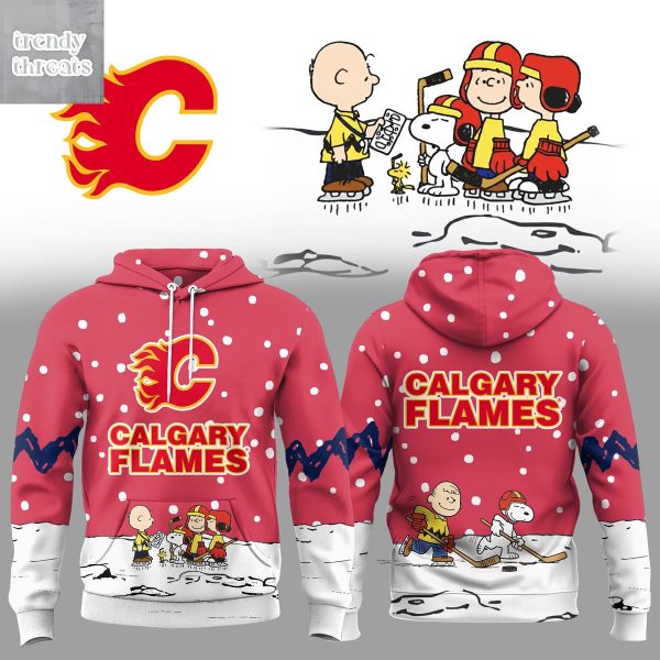 Calgary Flames x Snoopy Christmas Gift Hoodie