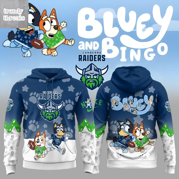 Canberra Raiders x Bluey & Bingo Christmas 2025 Hoodie
