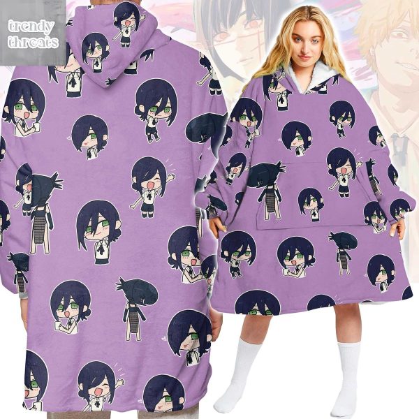 Chainsaw Man Fleece Blanket Hoodie