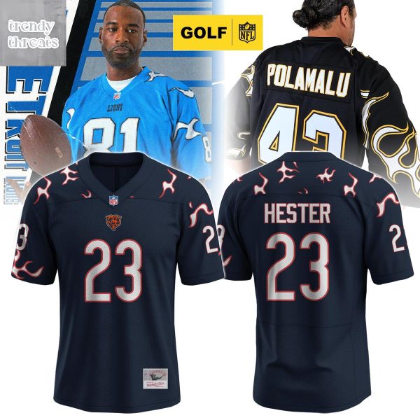 Chicago Bears Legacy Devin Hester #23 Flame Jersey