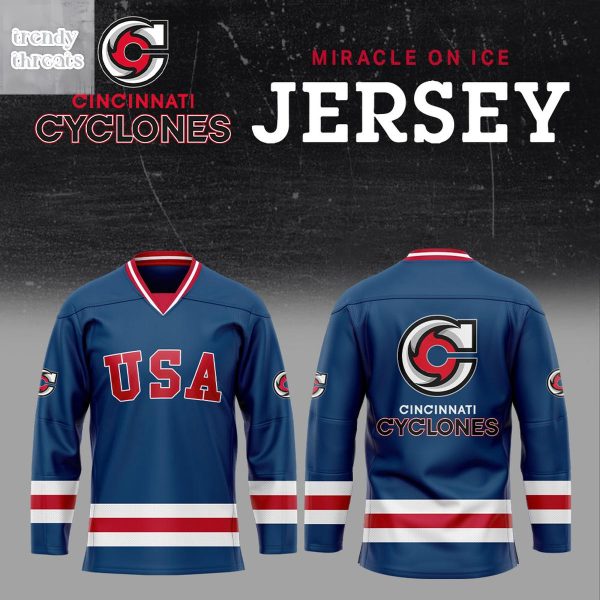 Cincinnati Cyclones Miracle On Ice Hockey Jersey