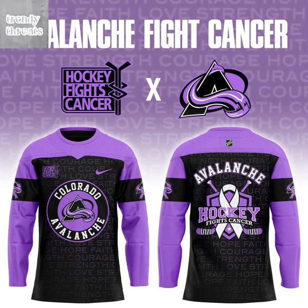 Colorado Avalanche Hockey Fights Cancer 2025 Hockey Jersey