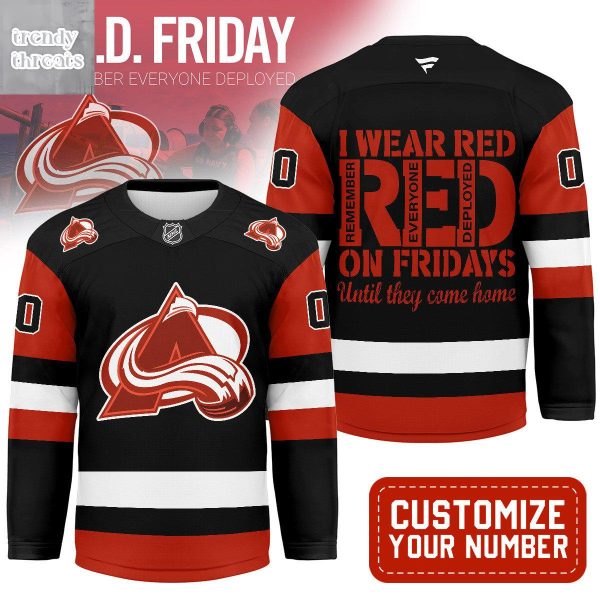 Colorado Avalanche Red Friday Hockey Jersey