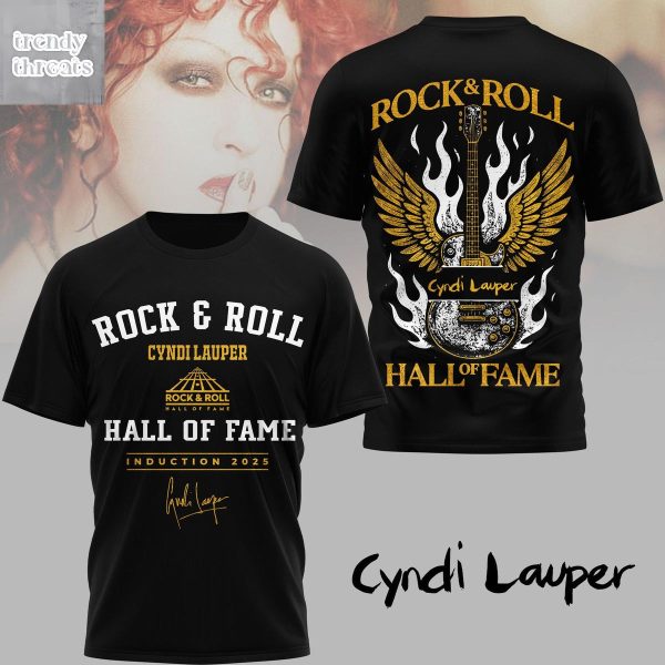 Cyndi Lauper Rock & Roll Hall Of Fame 2025 T Shirt