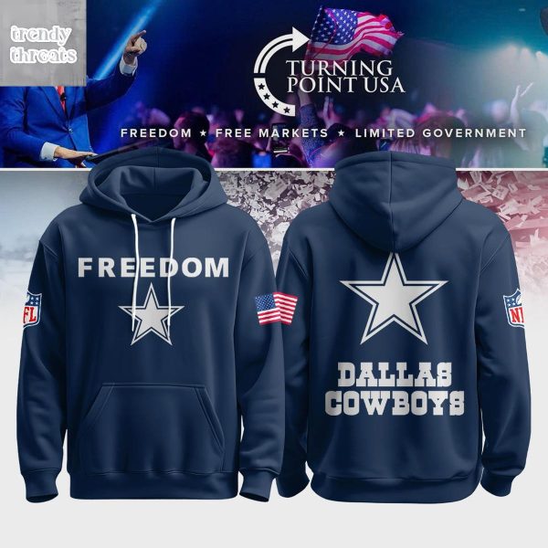 Dallas Cowboys Fight For Charlie Kirk Freedom Hoodie Shirt