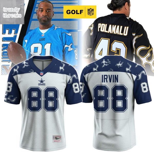 Dallas Cowboys Michael Irvin #88 Flame Jersey