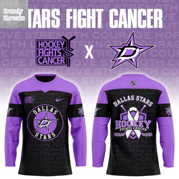 Dallas Stars Hockey Fights Cancer 2025 Hockey Jersey