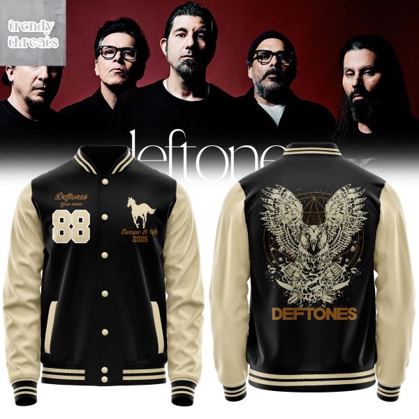 Deftones EU UK Tour 2026 Baseball Jacket