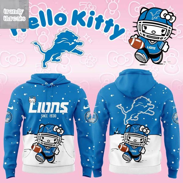Detroit Lions x Hello Kitty XMas Hoodie T-Shirt