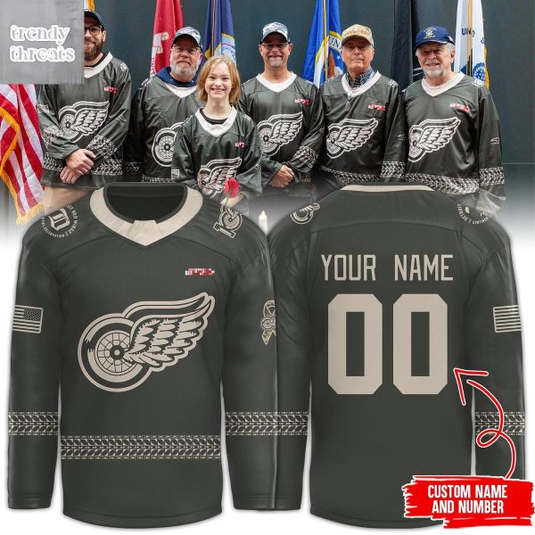 Detroit Red Wings Military Appreciation 2025 Hockey Jersey