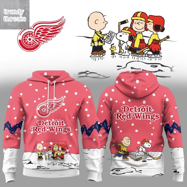 Detroit Red Wings x Snoopy Christmas Gift Hoodie