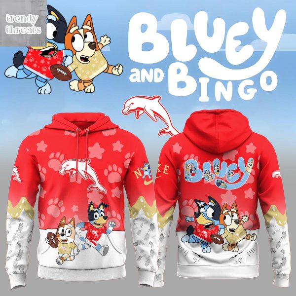 Dolphins x Bluey & Bingo Christmas 2025 Hoodie