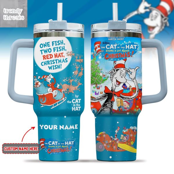 Dr. Seuss The Cat In The Hat Christmas Tumbler 40oz