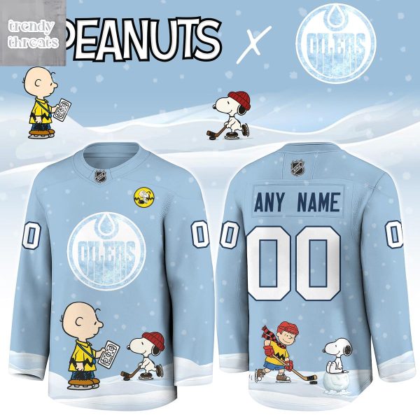 Edmonton Oilers x Peanuts Snoopy Jersey