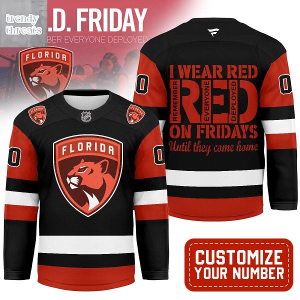 Florida Panthers Red Friday Hockey Jersey