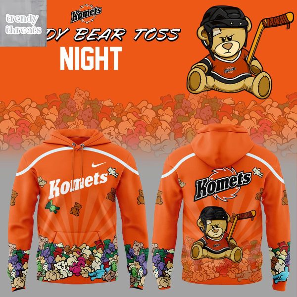 Fort Wayne Komets Teddy Bear Toss Night 2025 Hoodie T-Shirt