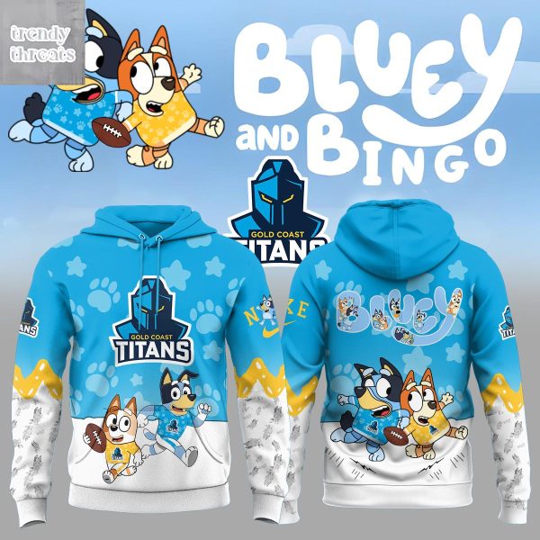 Gold Coast Titans x Bluey & Bingo Christmas 2025 Hoodie