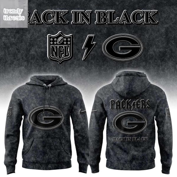 Green Bay Packers Back In Black 2025 Hoodie T-Shirt