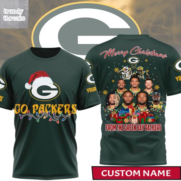 Green Bay Packers For Christmas Go Packers Shirt