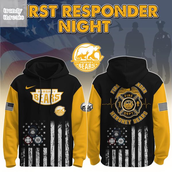 Hershey Bears First Responder Night Hoodie Shirt