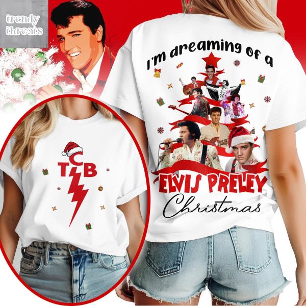 I’m Dreaming Of Elvis Presley Christmas T Shirt