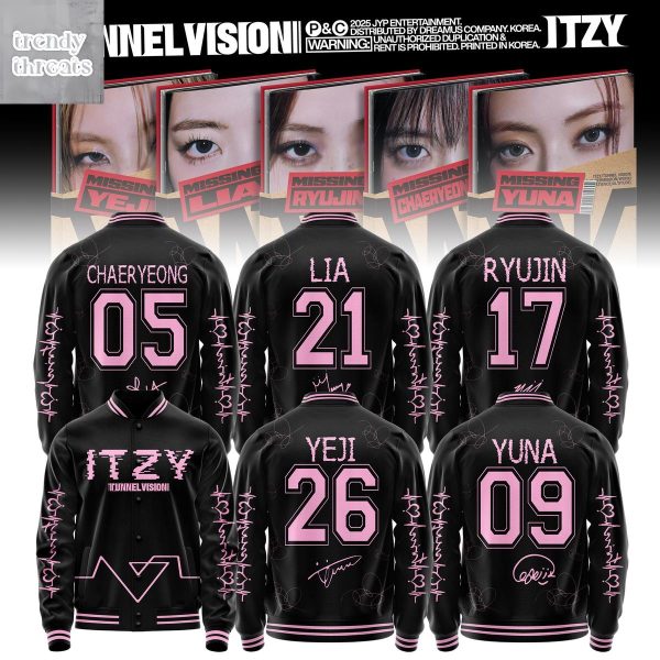 Itzy Album Tunnel Vision Baseball Jacket