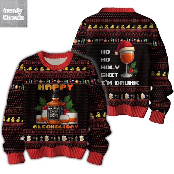 Jack Daniel’s Happy Alcoholiday Ugly Sweater