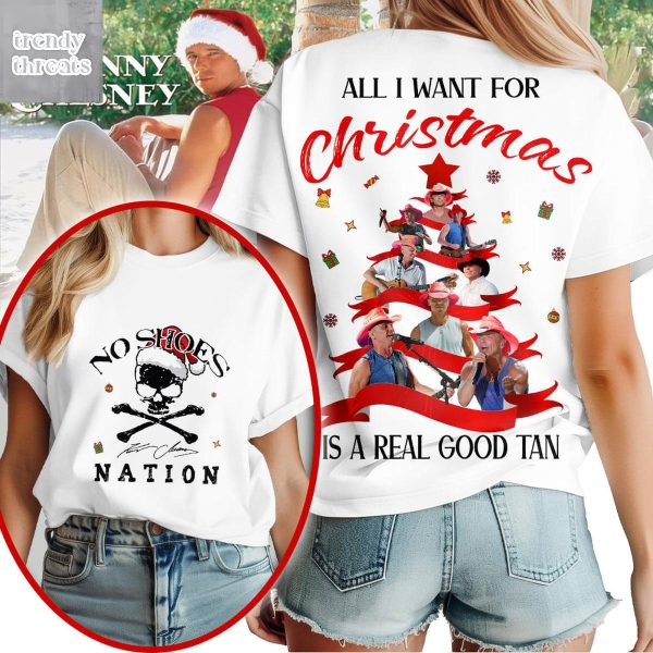 Kenny Chesney All I Want For Christmas Is A Real Good Tan Shirt
