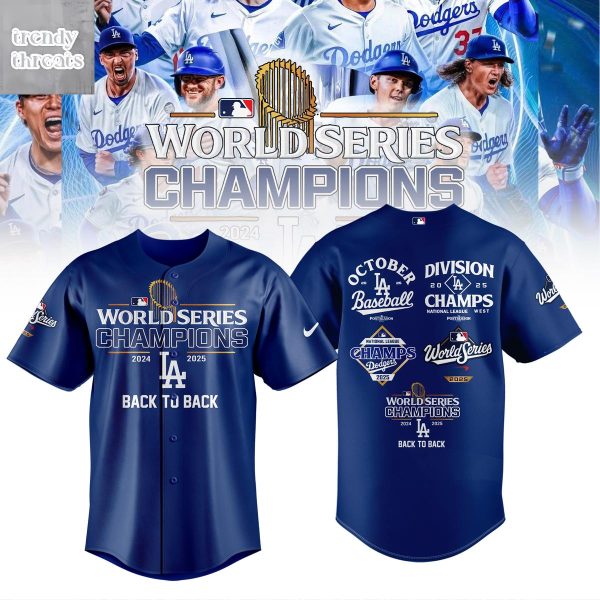 Los Angeles Dodgers 2025 World Series Champions Perfect Season Jersey