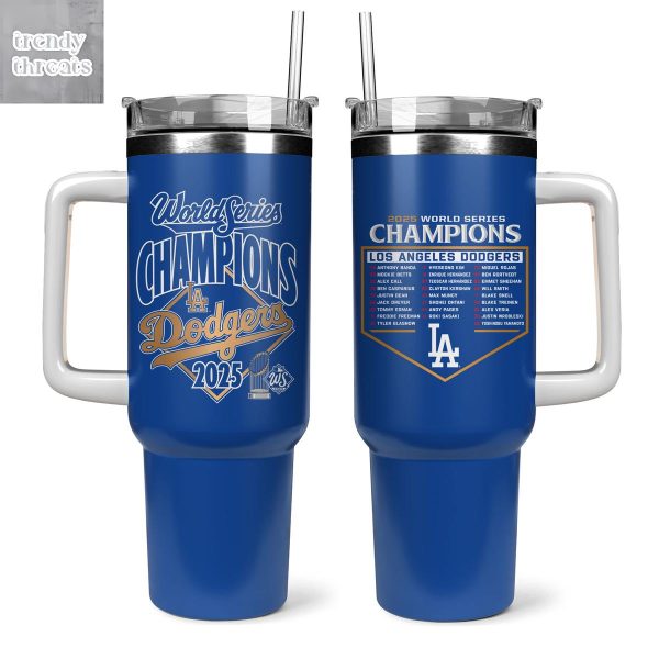 Los Angeles Dodgers 2025 World Series Champions Tumbler 40oz