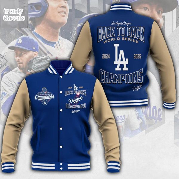 Los Angeles Dodgers Back To Back World Series Champions Baseball Jacket
