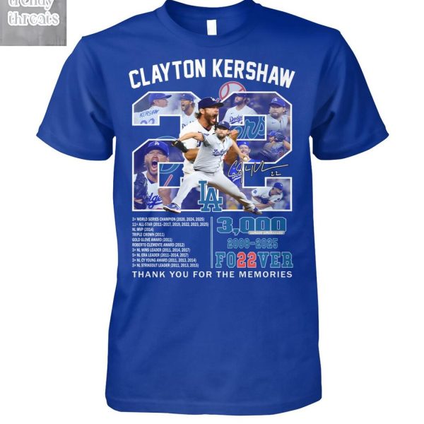 Los Angeles Dodgers Clayton Kershaw Legend Forever T Shirt