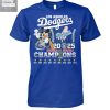 Los Angeles Dodgers Mickey Celebration World Series Champions T Shirt