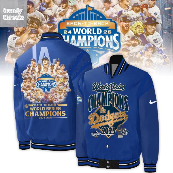 Los Angeles Dodgers World Series 2025 Champions Baseball Jacket