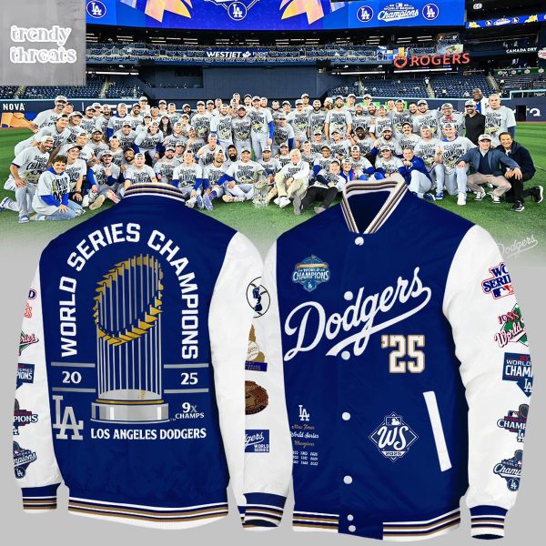 Los Angeles Dodgers World Series 9x Time Baseball Jacket