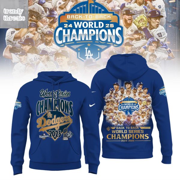 Los Angeles Dodgers World Series Champions Back To Back Hoodie Shirt