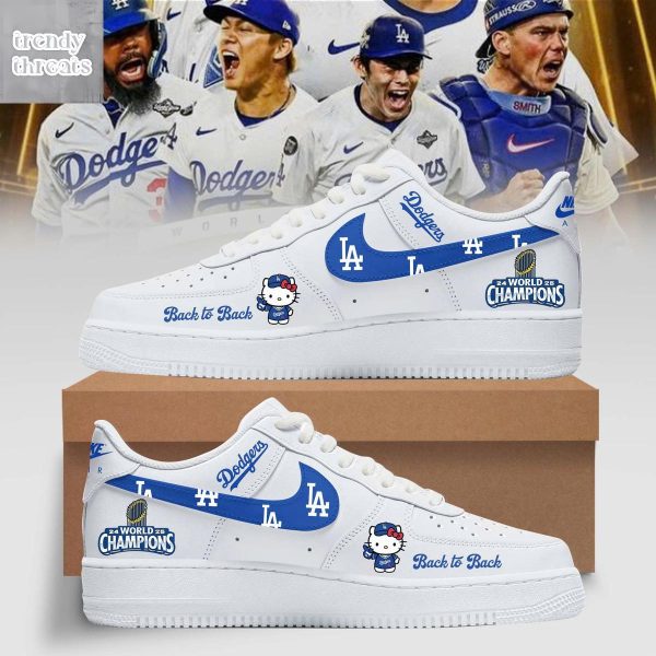Los Angeles Dodgers x Hello Kitty World Series Champions Air Force 1 Shoes