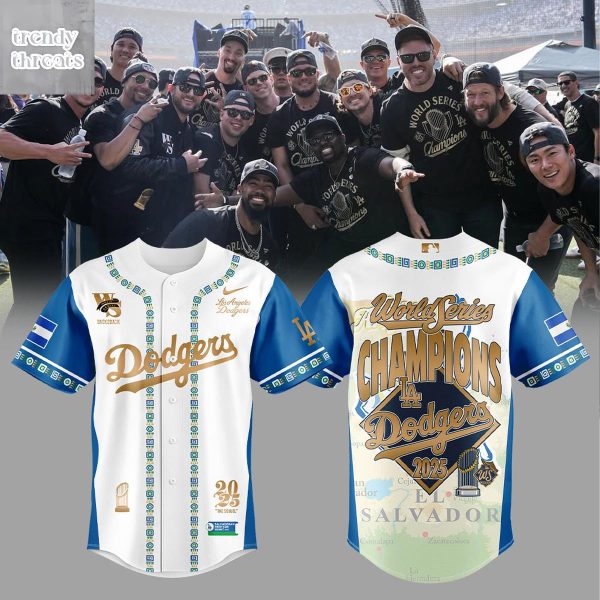 Los Angeles Dodgers x Salvadoran Heritage 2025 World Series Champions Jersey